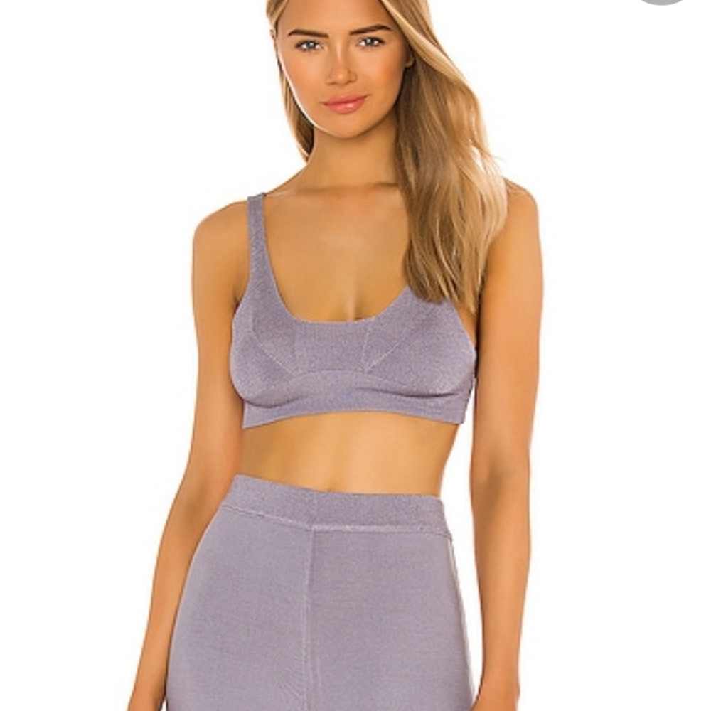 Free People Pewter Gray Show Off Crop Top